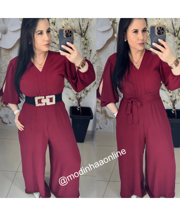 Macacão Julia Marsala